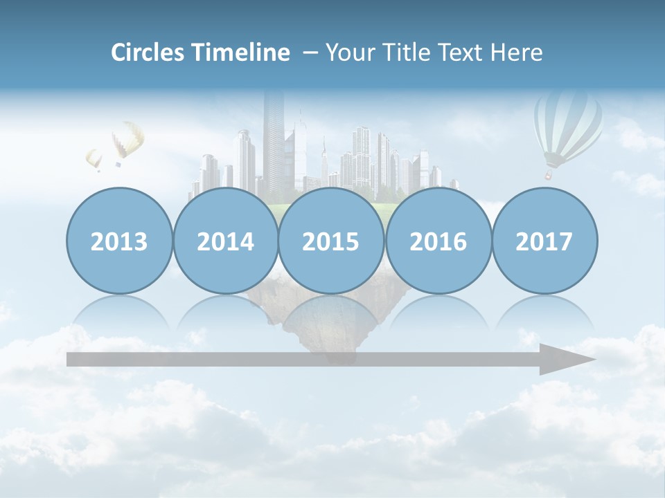 Skyscraper China Town PowerPoint Template