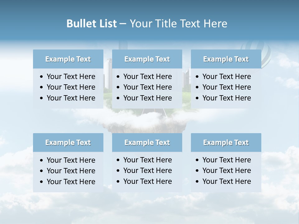 Skyscraper China Town PowerPoint Template