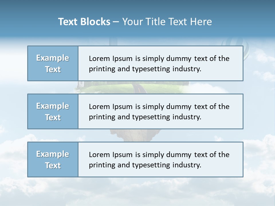 Skyscraper China Town PowerPoint Template