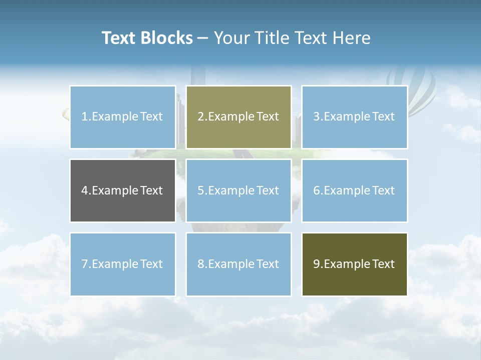 Skyscraper China Town PowerPoint Template