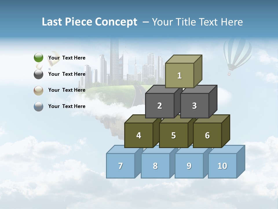 Skyscraper China Town PowerPoint Template