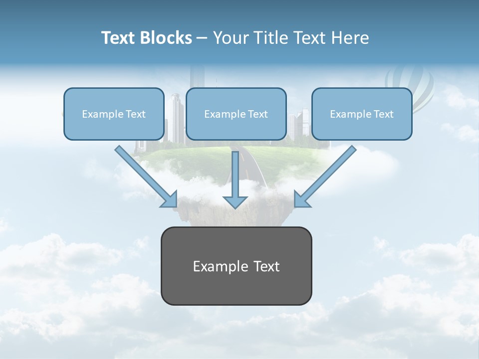 Skyscraper China Town PowerPoint Template