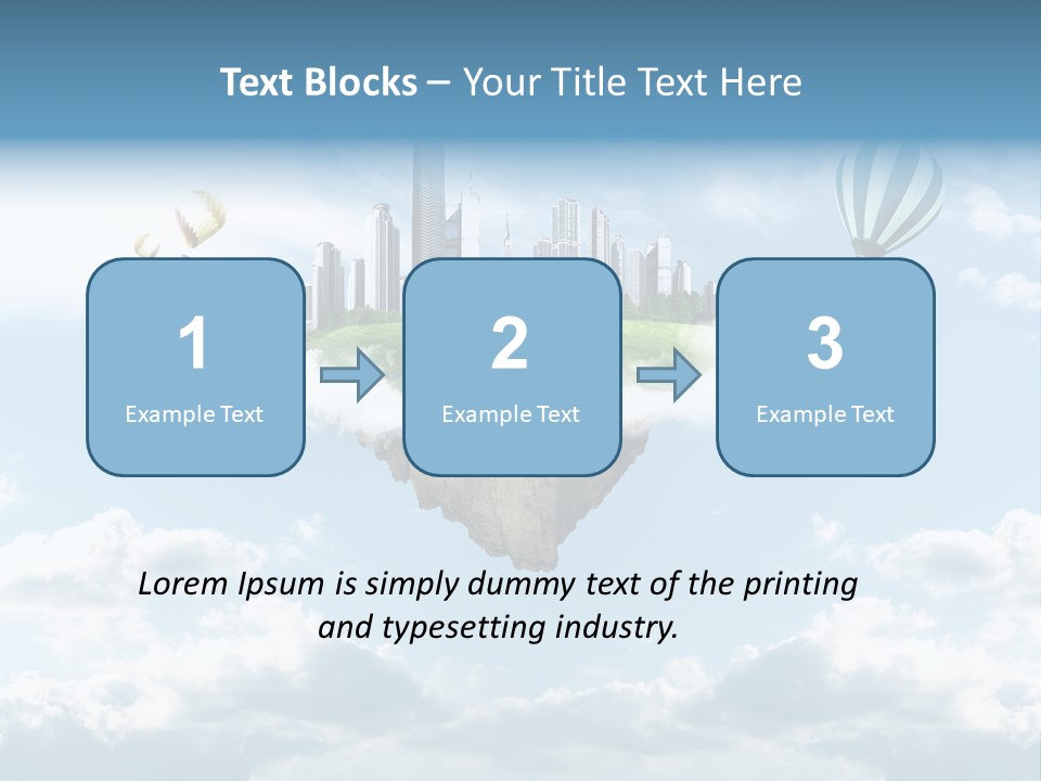 Skyscraper China Town PowerPoint Template