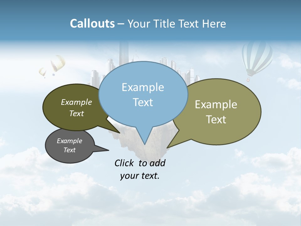 Skyscraper China Town PowerPoint Template