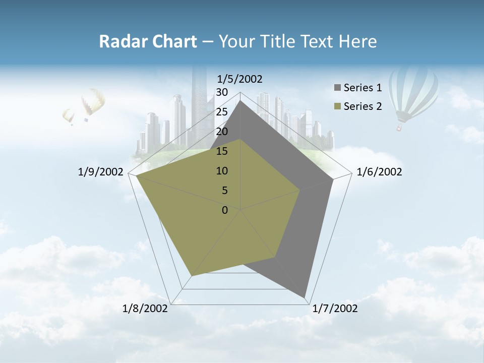 Skyscraper China Town PowerPoint Template