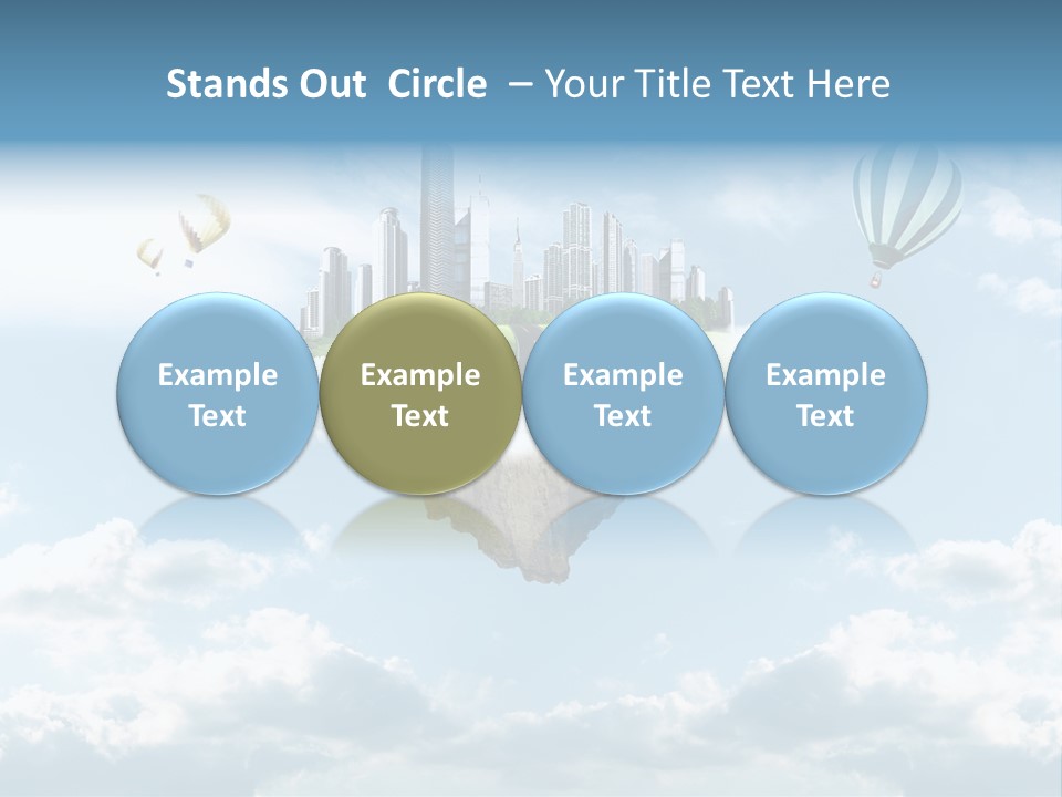 Skyscraper China Town PowerPoint Template