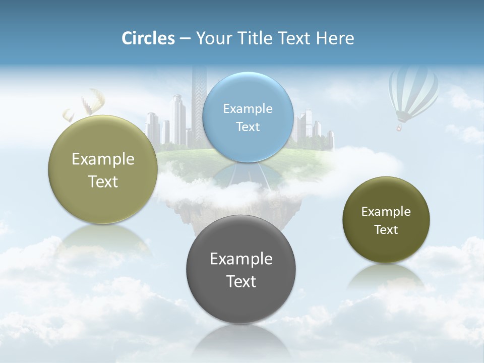 Skyscraper China Town PowerPoint Template