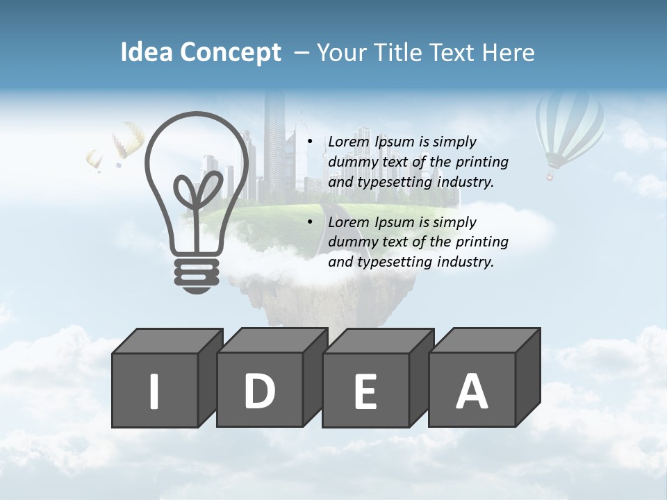 Skyscraper China Town PowerPoint Template