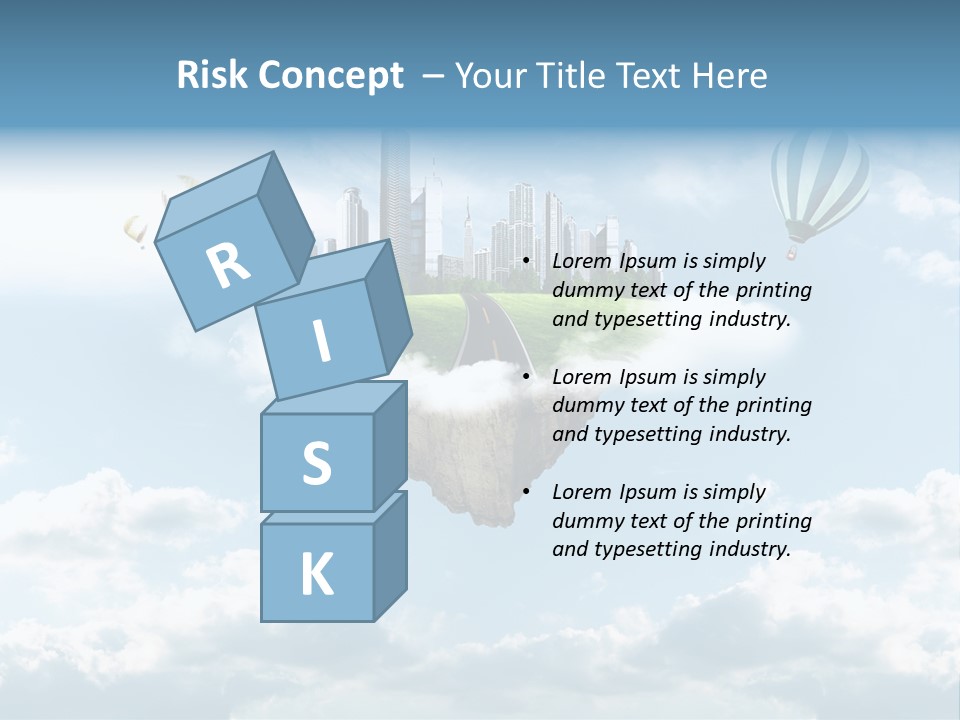 Skyscraper China Town PowerPoint Template