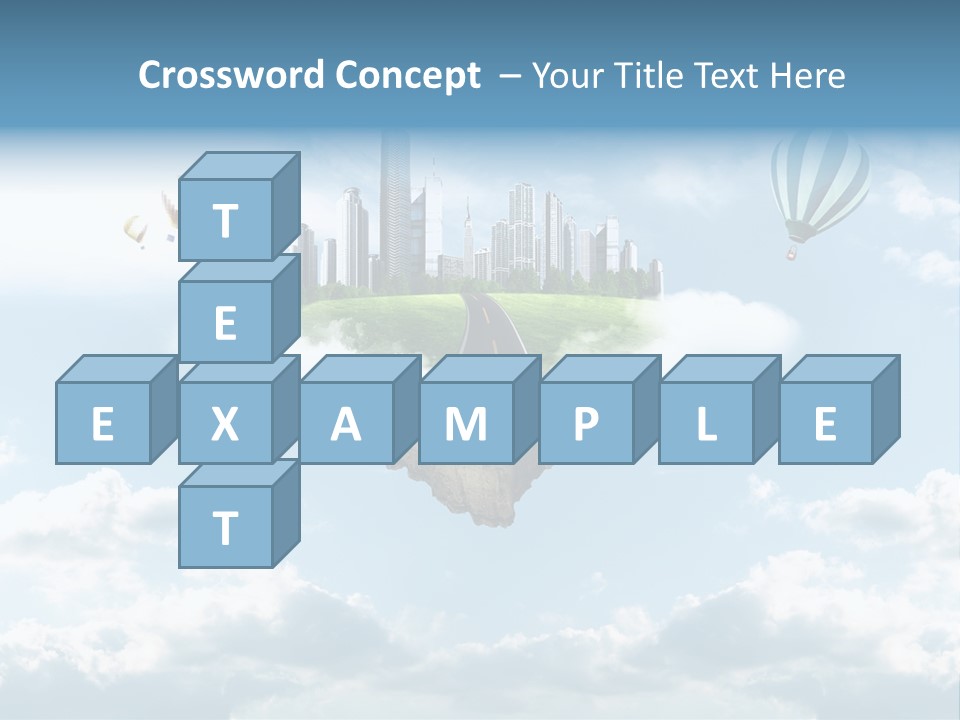 Skyscraper China Town PowerPoint Template
