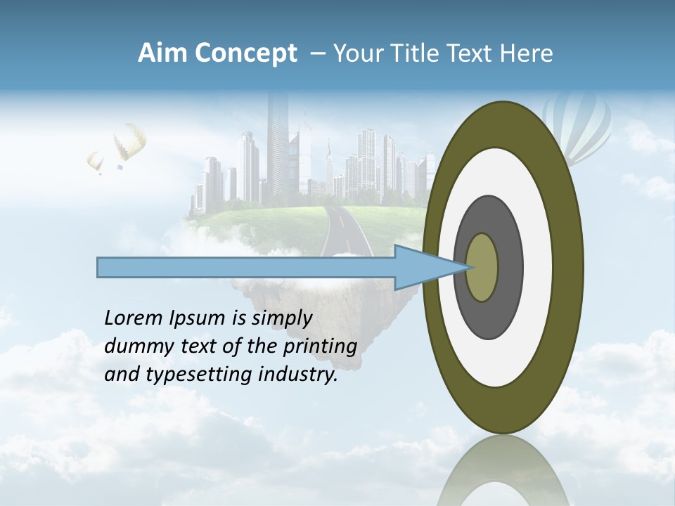Skyscraper China Town PowerPoint Template