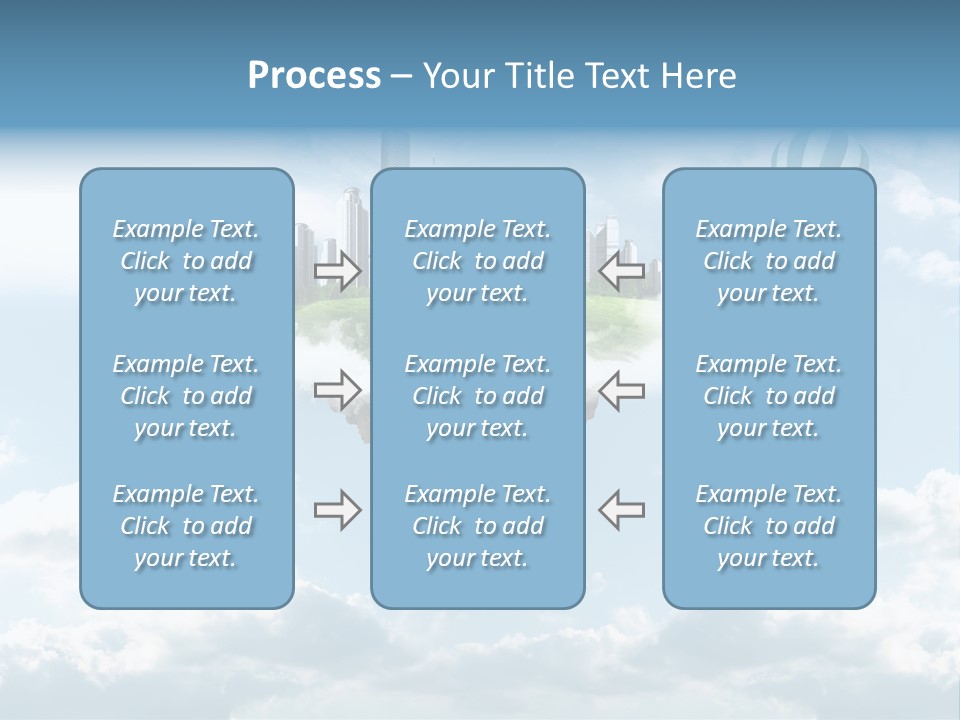 Skyscraper China Town PowerPoint Template