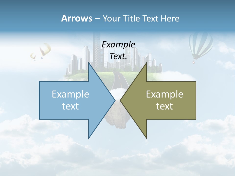 Skyscraper China Town PowerPoint Template