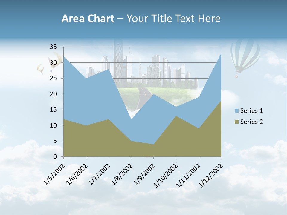 Skyscraper China Town PowerPoint Template