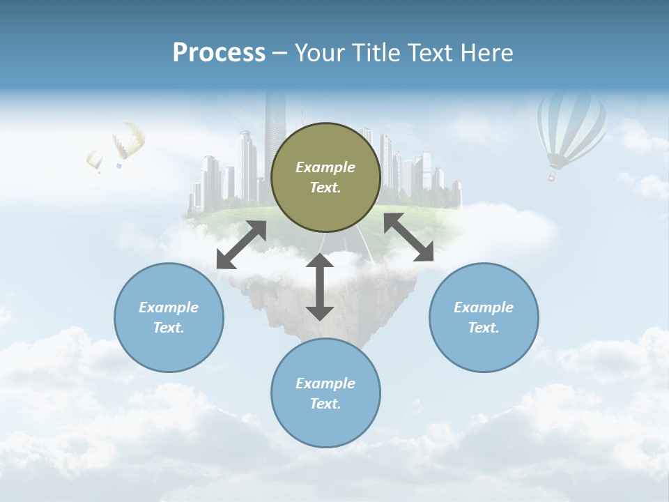 Skyscraper China Town PowerPoint Template