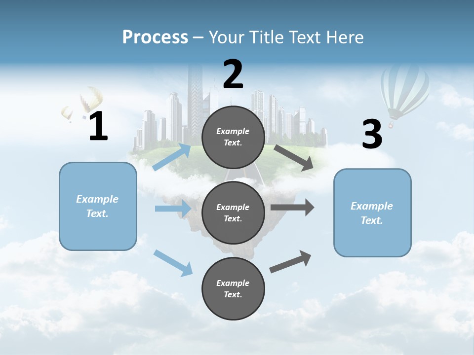 Skyscraper China Town PowerPoint Template