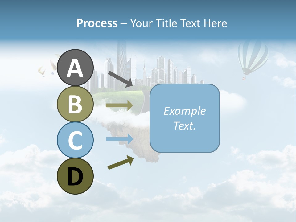 Skyscraper China Town PowerPoint Template