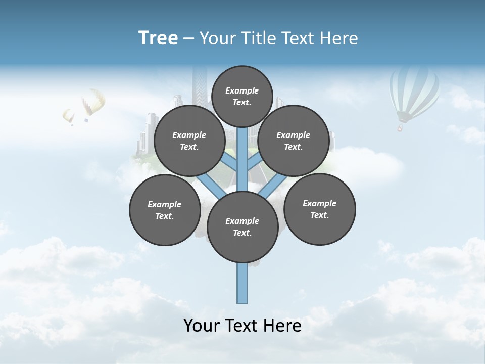Skyscraper China Town PowerPoint Template