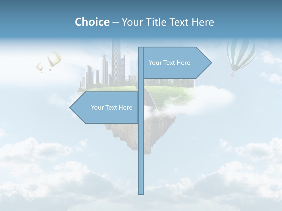 Skyscraper China Town PowerPoint Template