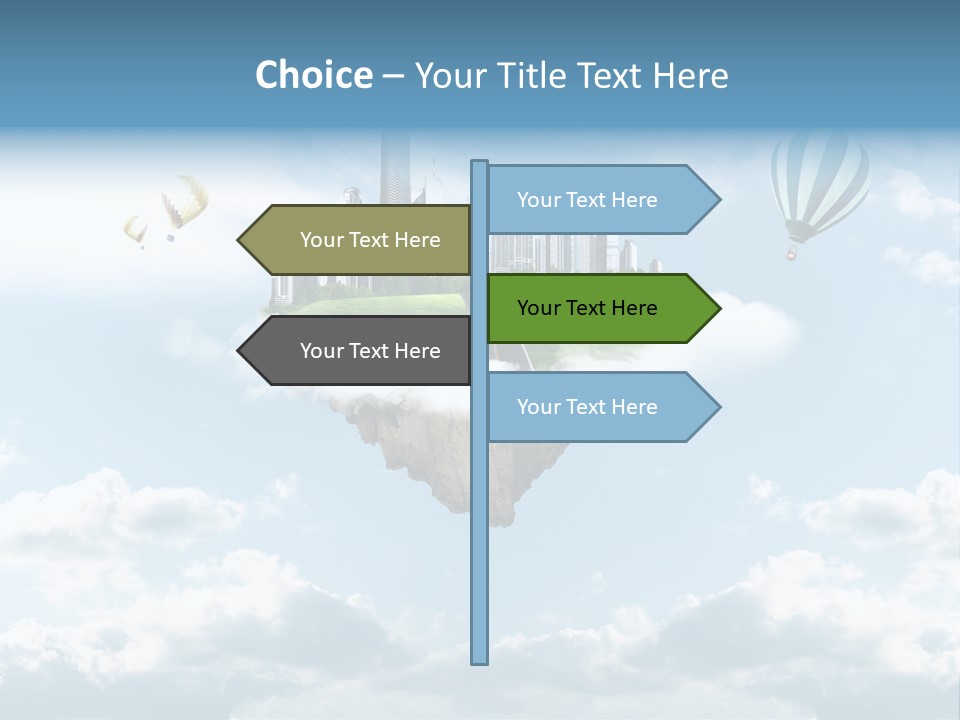 Skyscraper China Town PowerPoint Template