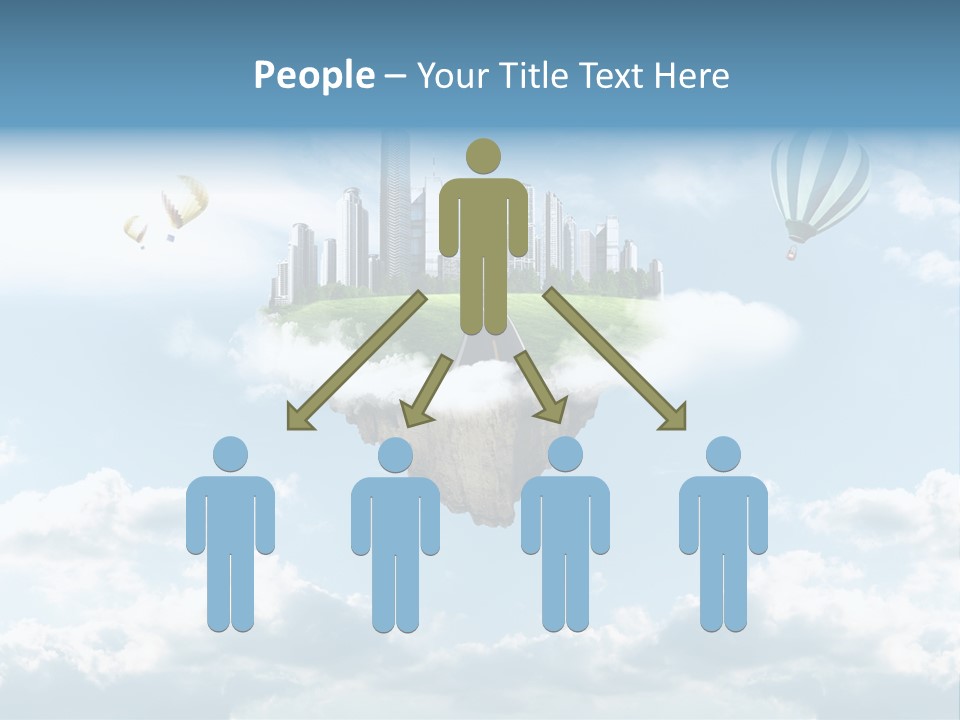 Skyscraper China Town PowerPoint Template