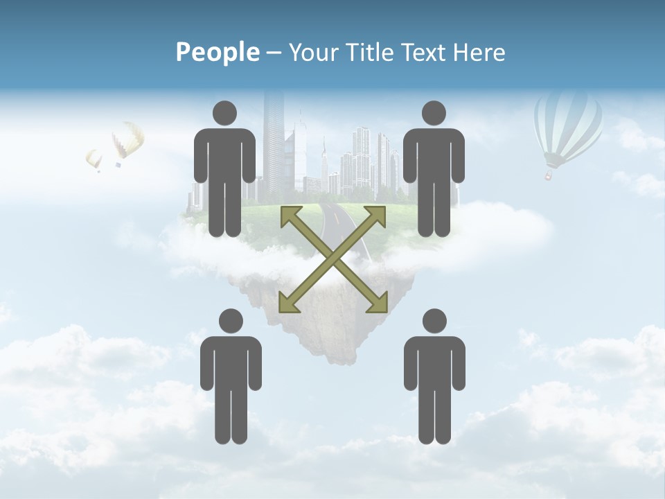 Skyscraper China Town PowerPoint Template