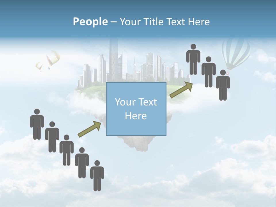 Skyscraper China Town PowerPoint Template
