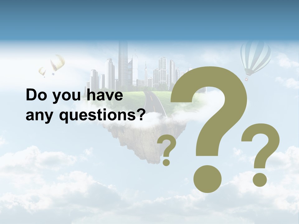 Skyscraper China Town PowerPoint Template