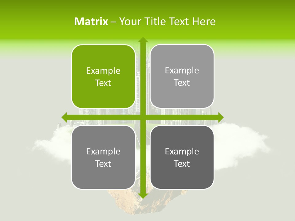 Window Building Tower PowerPoint Template