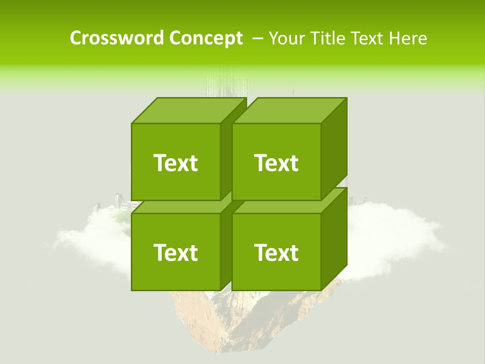 Window Building Tower PowerPoint Template