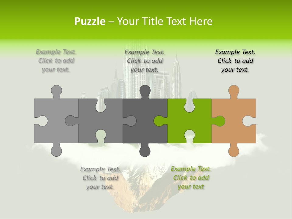 Window Building Tower PowerPoint Template