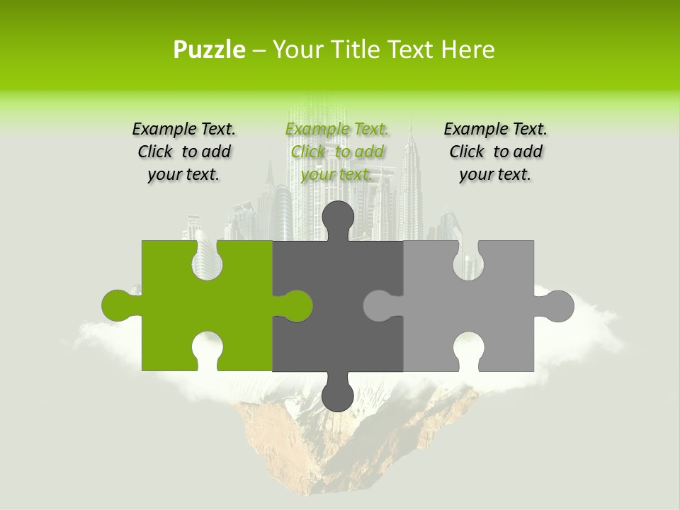 Window Building Tower PowerPoint Template