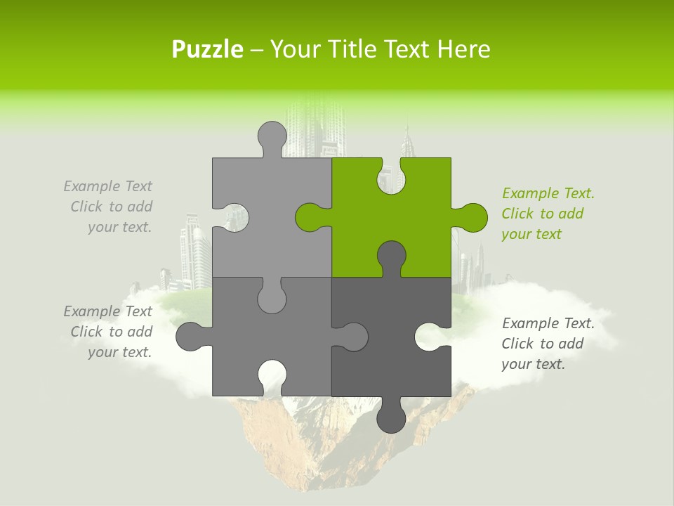 Window Building Tower PowerPoint Template