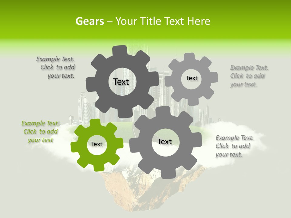 Window Building Tower PowerPoint Template