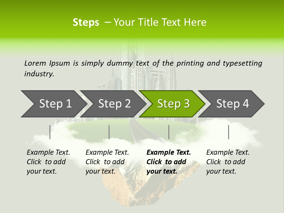Window Building Tower PowerPoint Template