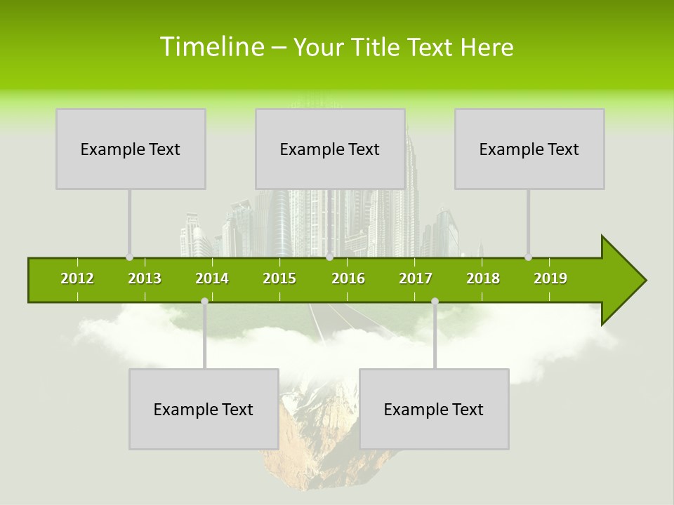 Window Building Tower PowerPoint Template