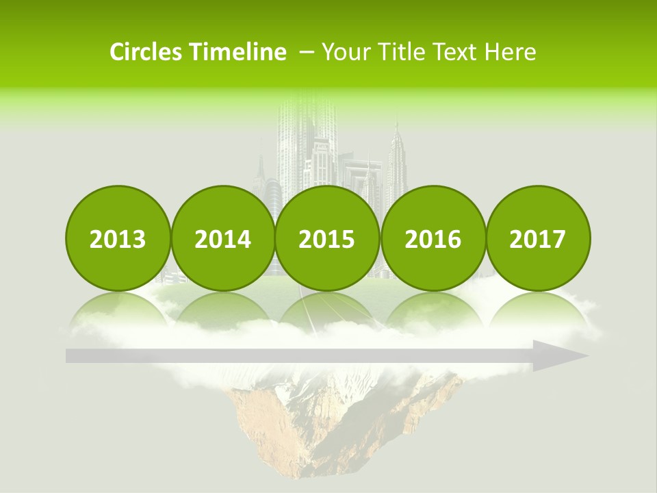 Window Building Tower PowerPoint Template