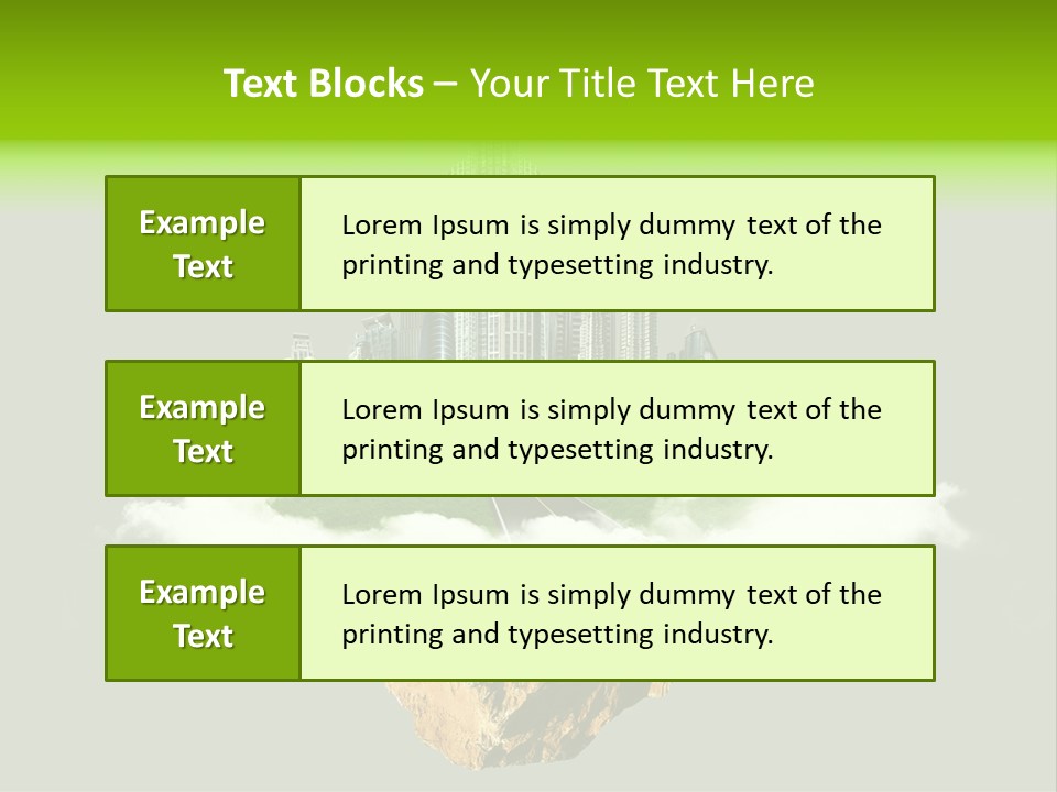 Window Building Tower PowerPoint Template