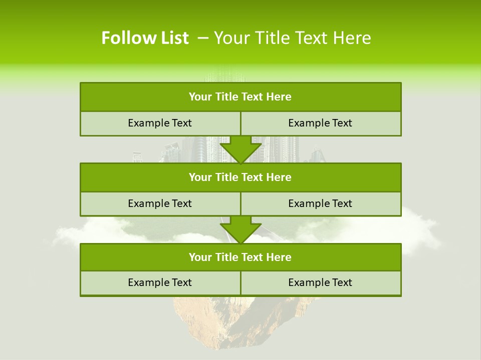 Window Building Tower PowerPoint Template