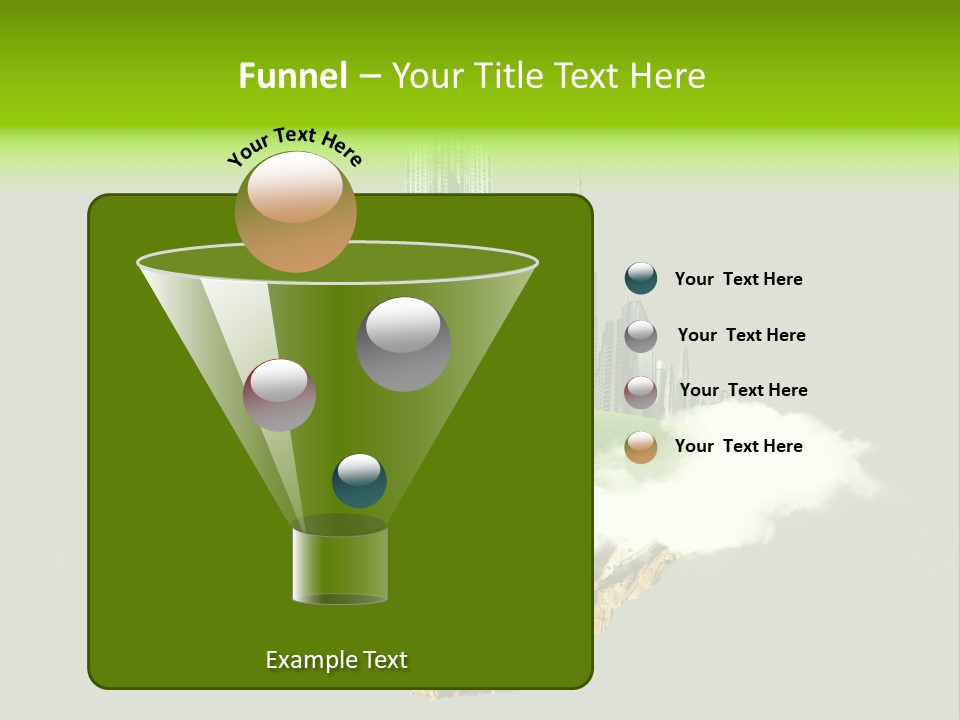 Window Building Tower PowerPoint Template