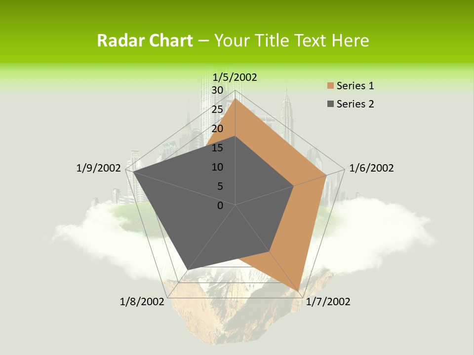 Window Building Tower PowerPoint Template