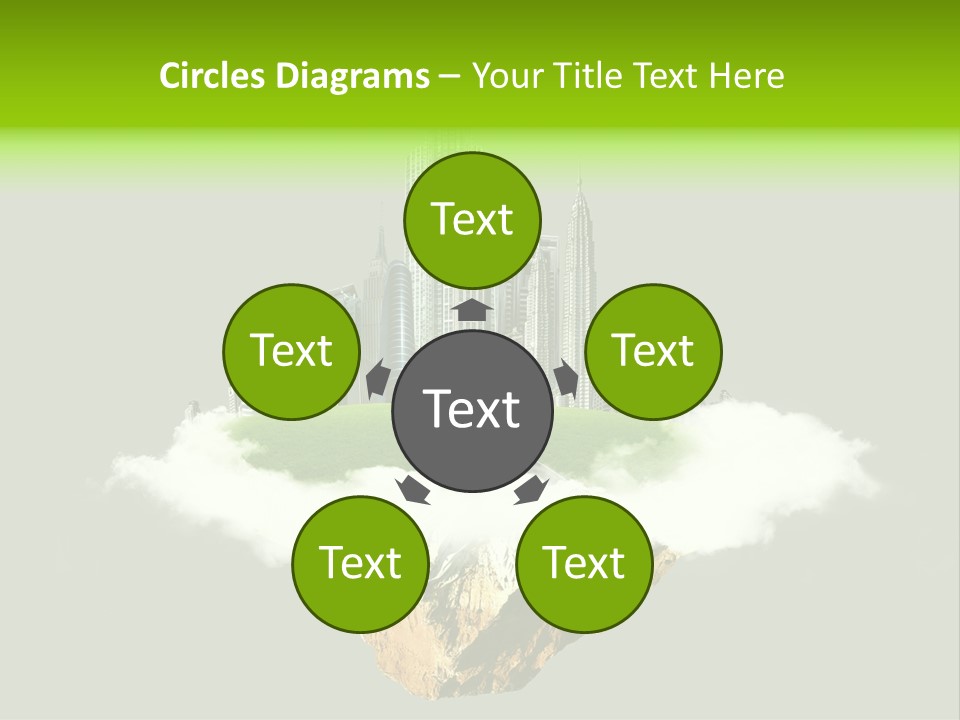 Window Building Tower PowerPoint Template