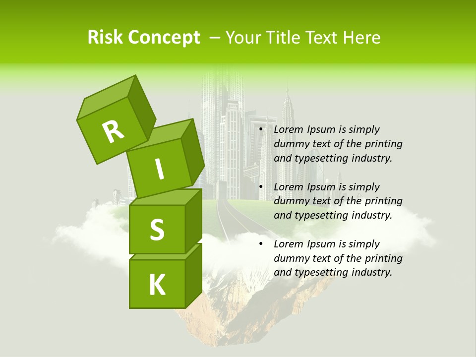 Window Building Tower PowerPoint Template