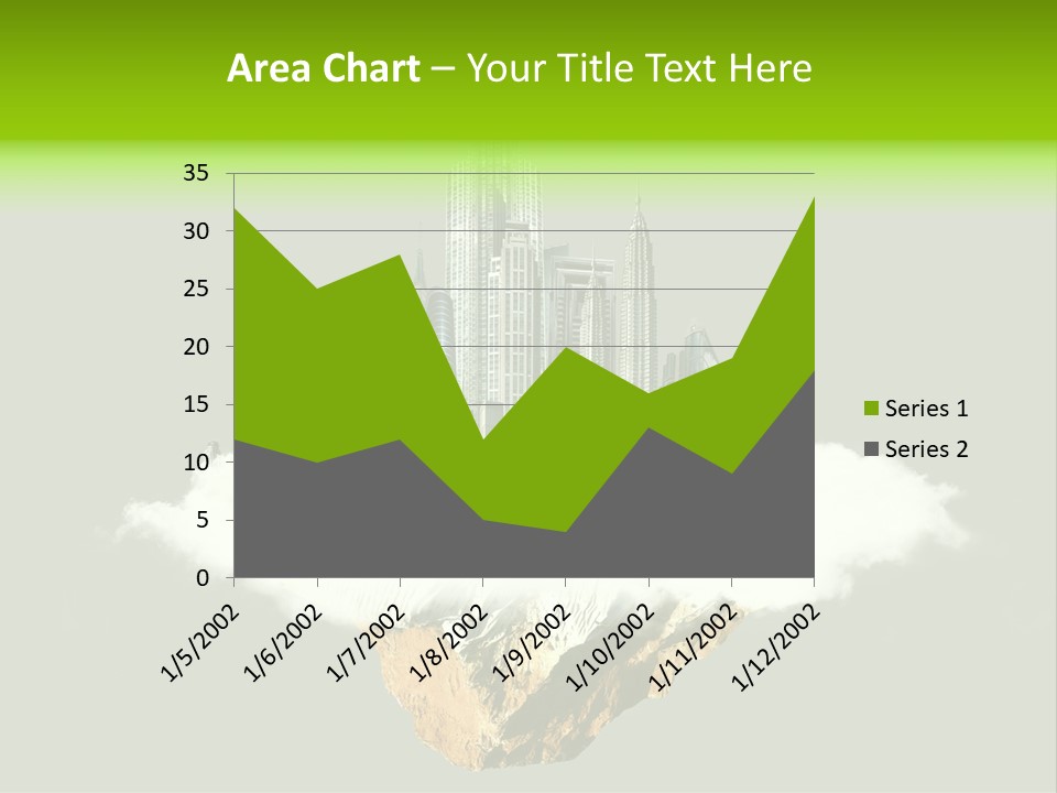 Window Building Tower PowerPoint Template