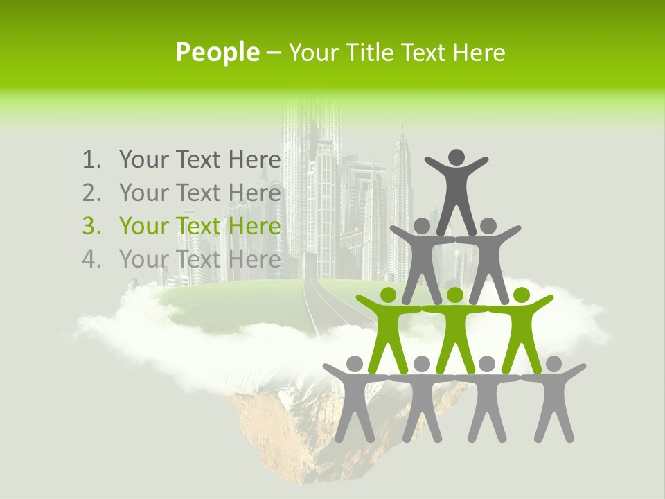 Window Building Tower PowerPoint Template