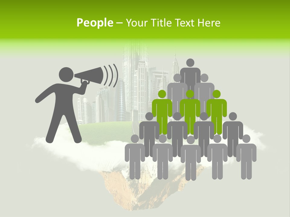 Window Building Tower PowerPoint Template