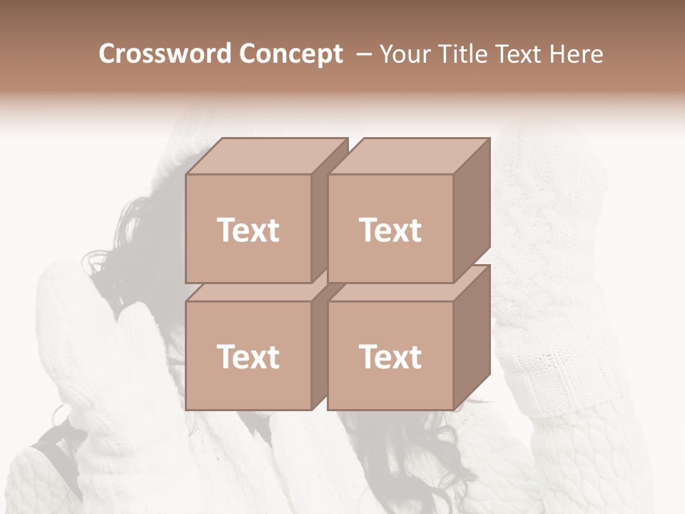 Caucasian Winter Attractive PowerPoint Template