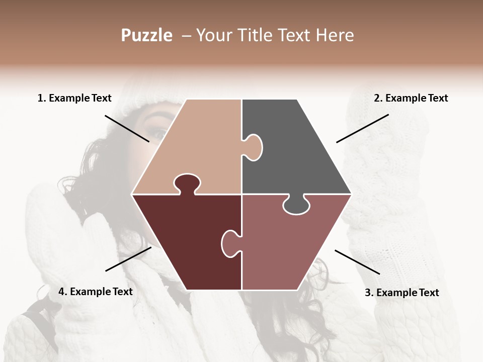 Caucasian Winter Attractive PowerPoint Template