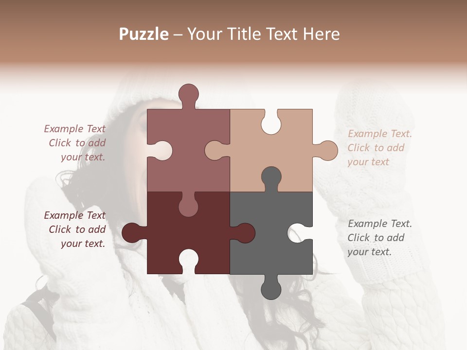 Caucasian Winter Attractive PowerPoint Template