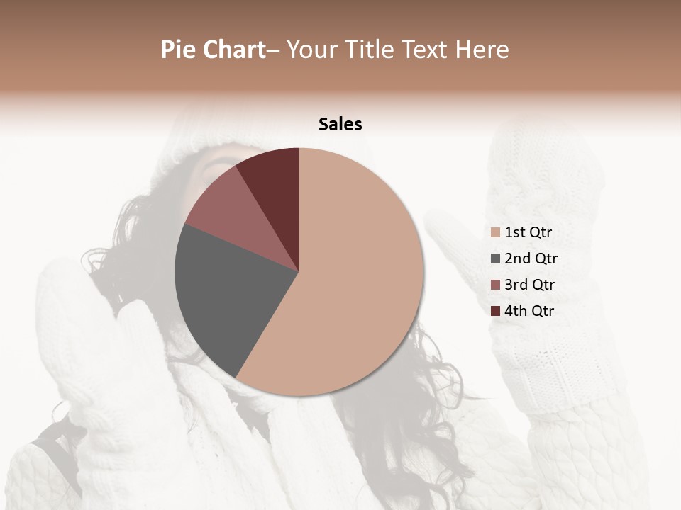 Caucasian Winter Attractive PowerPoint Template